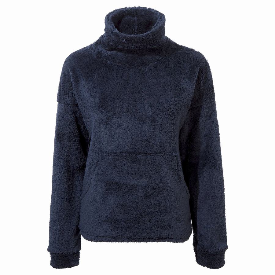 New Womens Craghoppers Trina Half Zip Navy Blue Fleece Size 10 RRP £60